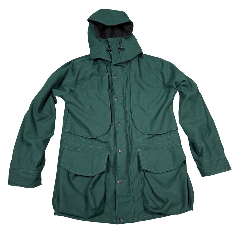 LL Bean Vintage 80s 90s Gore-Tex Field Parka Jacket Green Medium Made in USA